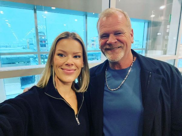 Sherry Holmes with her father, Mike Holmes